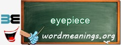 WordMeaning blackboard for eyepiece